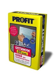 Клей д/плитки PROFIT"Оптимум"25 кг